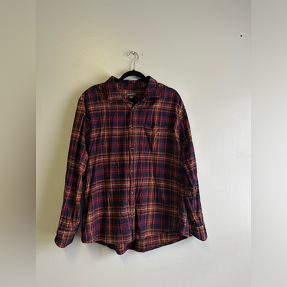 Mens Eddie Bauer Long Sleeve Button Down Flannel Size XL - Picture 1 of 3